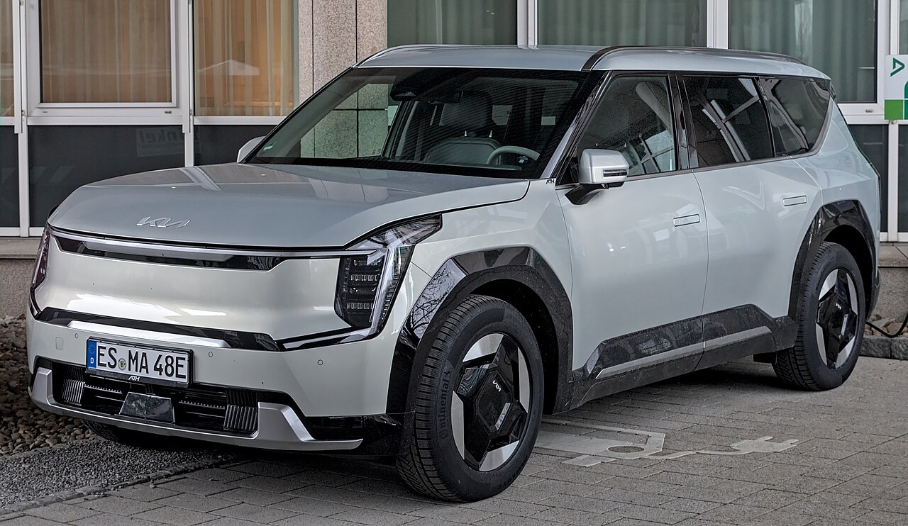 Kia stock product mix symbol, the EV9 electric SUV