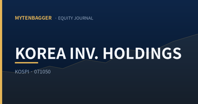 Korea Investment Holdings: Record Profit, IMA License, 1x Book