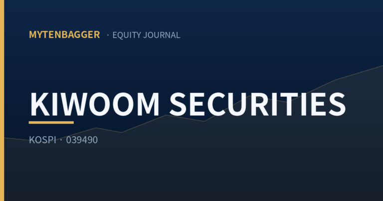 Kiwoom Securities Stock Fell 30% — Why I’m Not Buying Yet