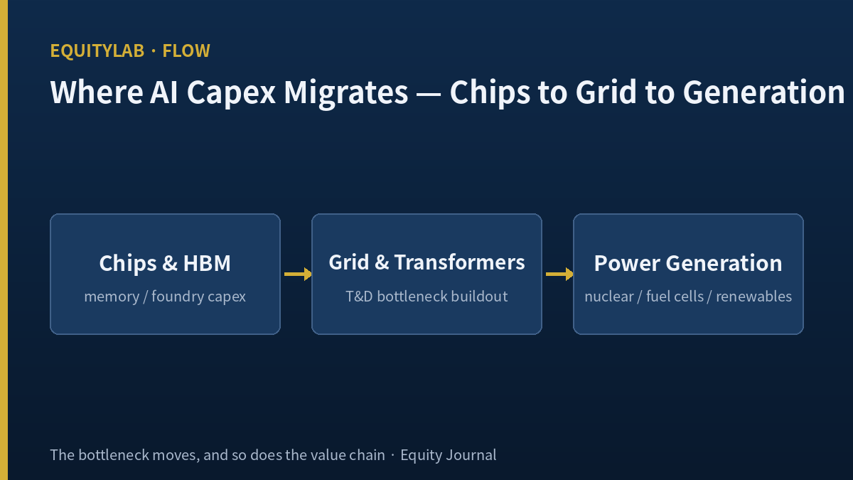 KOSPI selloff AI capex power value chain diagram