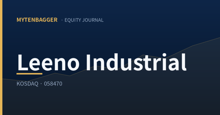 Leeno Industrial Stock: Why I’m Starting to Buy the Pullback