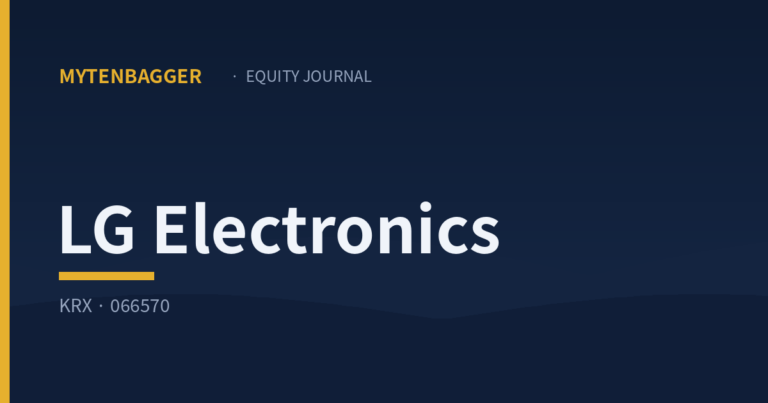 LG Electronics Stock: A 56% Crash Into Record Earnings