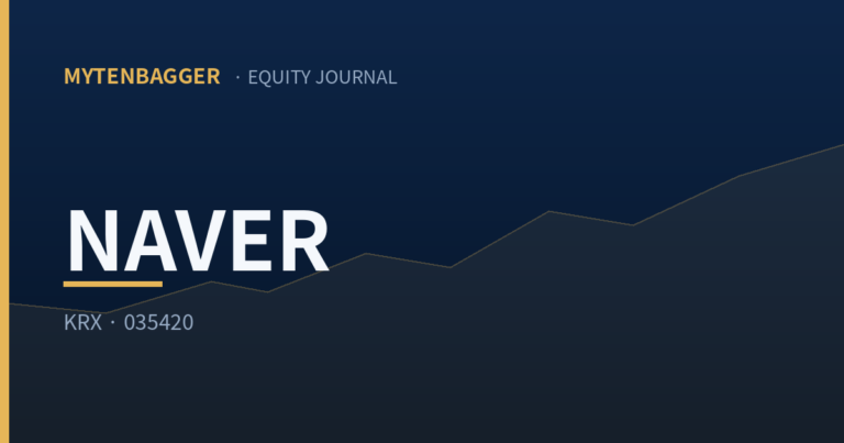 NAVER Stock at a 52-Week Low — Record Profit, AI Fear