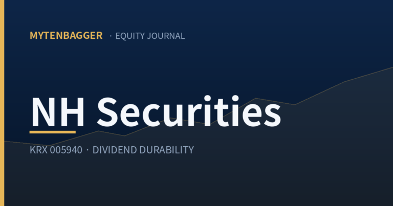 NH Investment & Securities Stock: Why the Sector’s Top Dividend Yield Makes Me Cautious