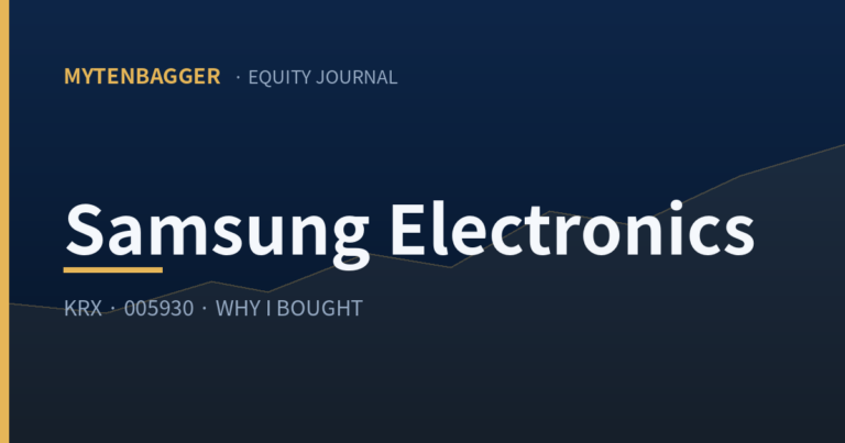 Samsung Stock Fell 9% on a $58B Record Quarter — Why I Bought