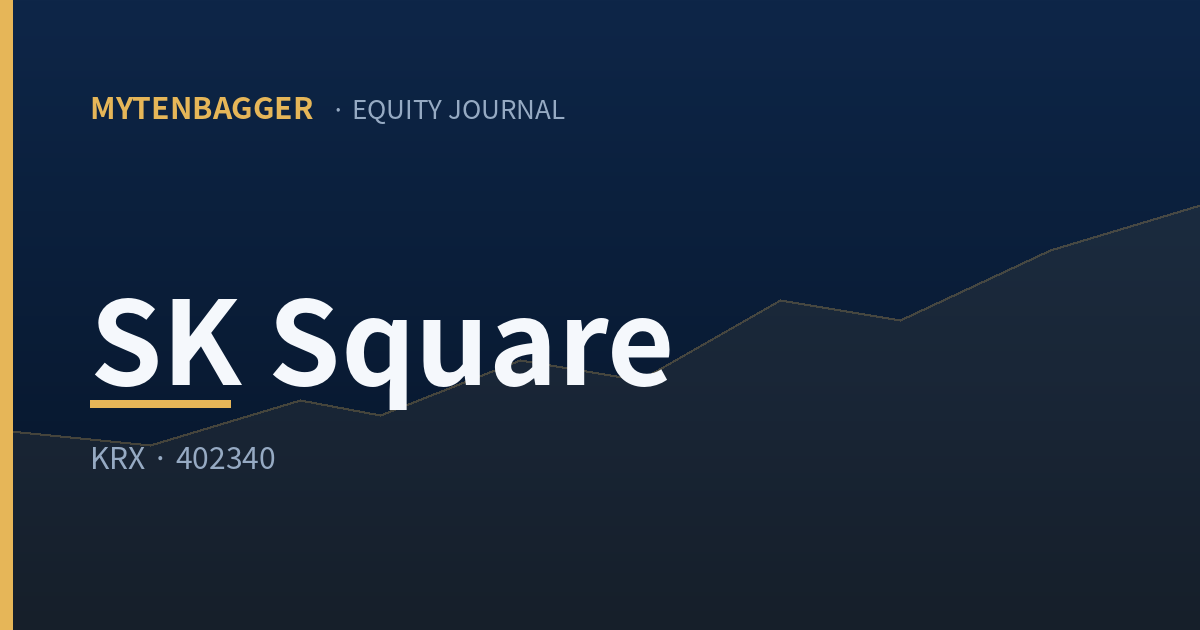 SK Square Stock: NAV Discount Back to 43.8% — Why I Wait