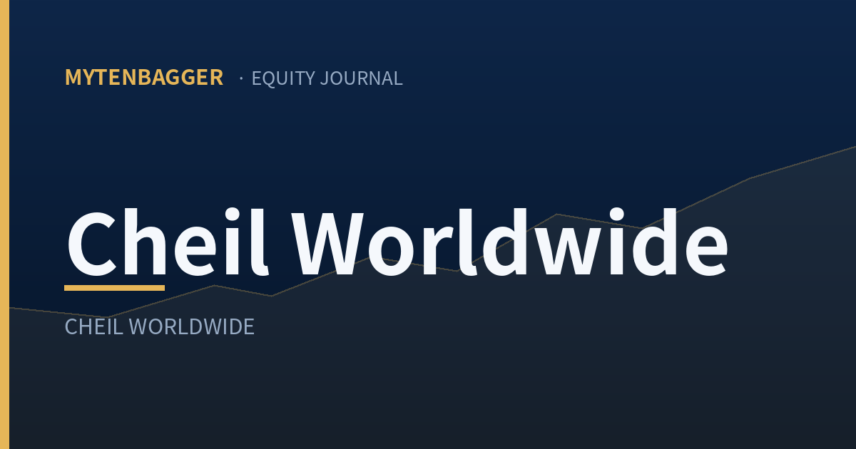 Cheil Worldwide stock analysis cover image