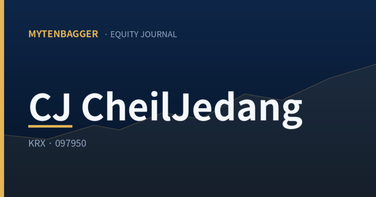 CJ CheilJedang stock analysis cover image