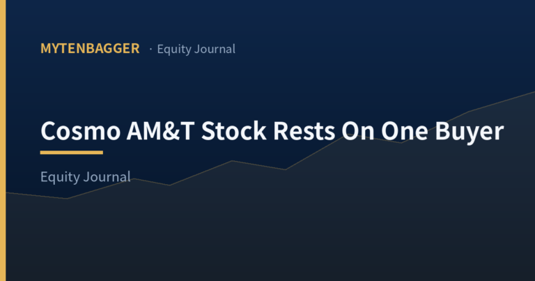 Cosmo AM&T Stock Rests On One Buyer That Bought Elsewhere