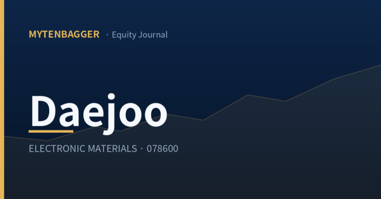 Daejoo Electronic Materials stock analysis featured image