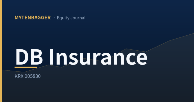 DB Insurance stock analysis cover image — Mytenbagger Equity Journal
