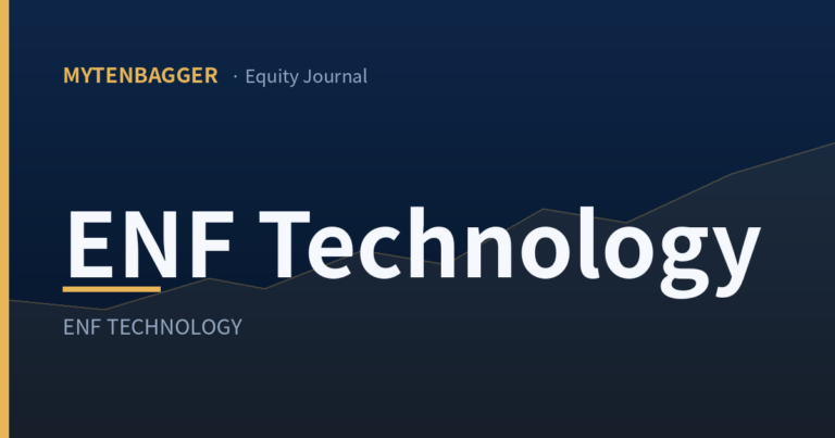 ENF Technology stock analysis — MyTenbagger equity journal thumbnail
