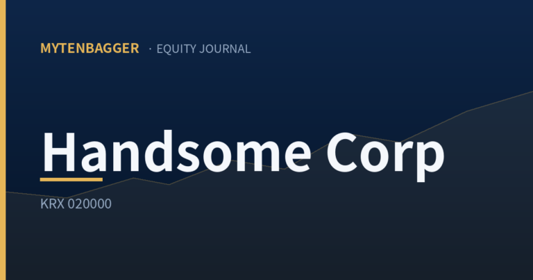 Handsome Corp Stock: Markdowns Took the Margin, Not the Market