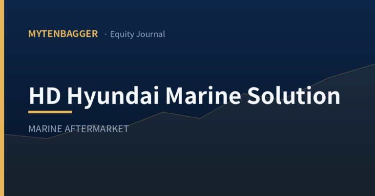 HD Hyundai Marine Solution stock, the margin its 2028 goal needs
