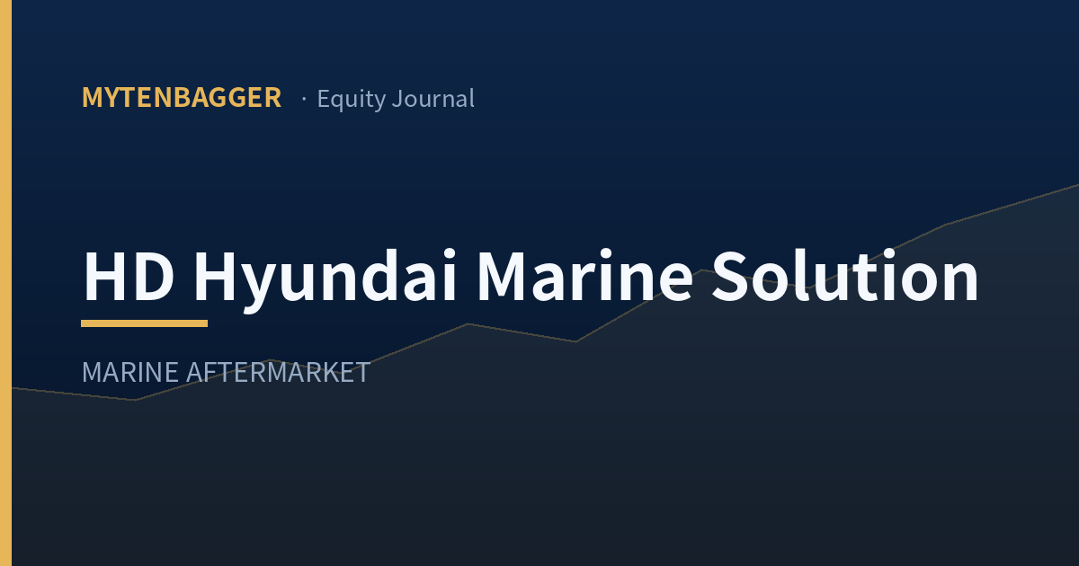 HD Hyundai Marine Solution stock, the margin its 2028 goal needs