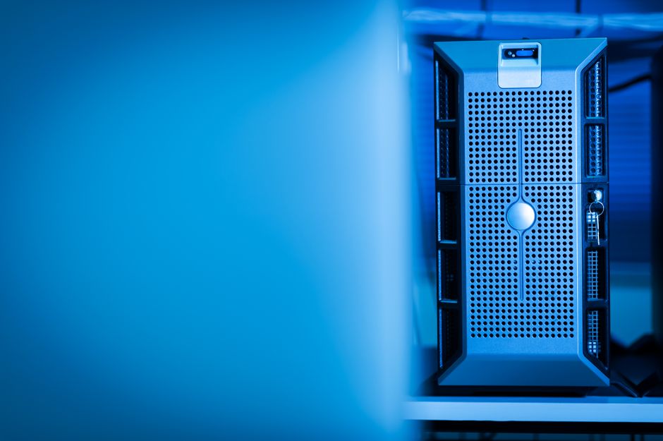 Data center server representing AI-era electricity demand (stock image)