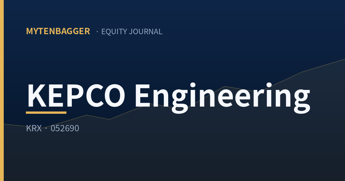 KEPCO Engineering stock analysis cover image