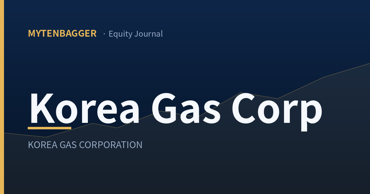 Korea Gas Corp stock analysis cover image