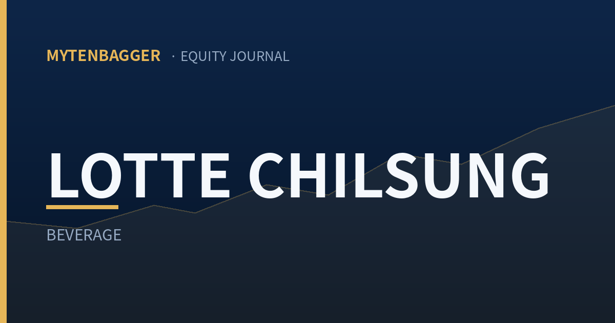 Lotte Chilsung Beverage equity journal cover image