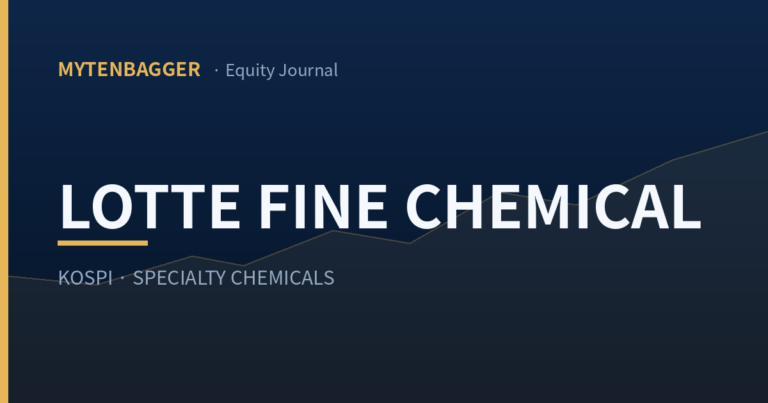 Lotte Fine Chemical Stock and the Segment That Lost Money