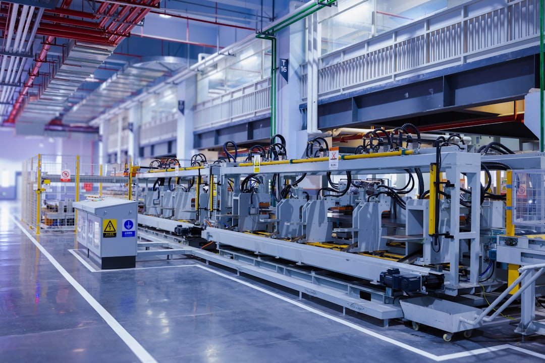 A general industrial production line photographed at a plant that is not an LS Eco Energy facility