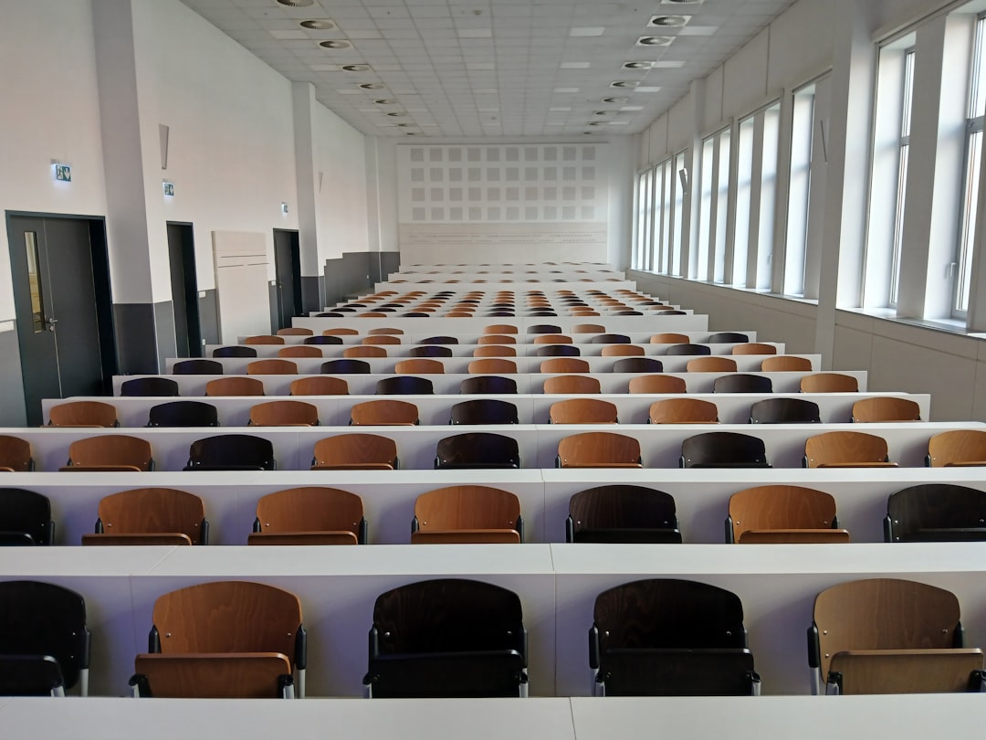 Megastudy Edu stock notes, an empty lecture room