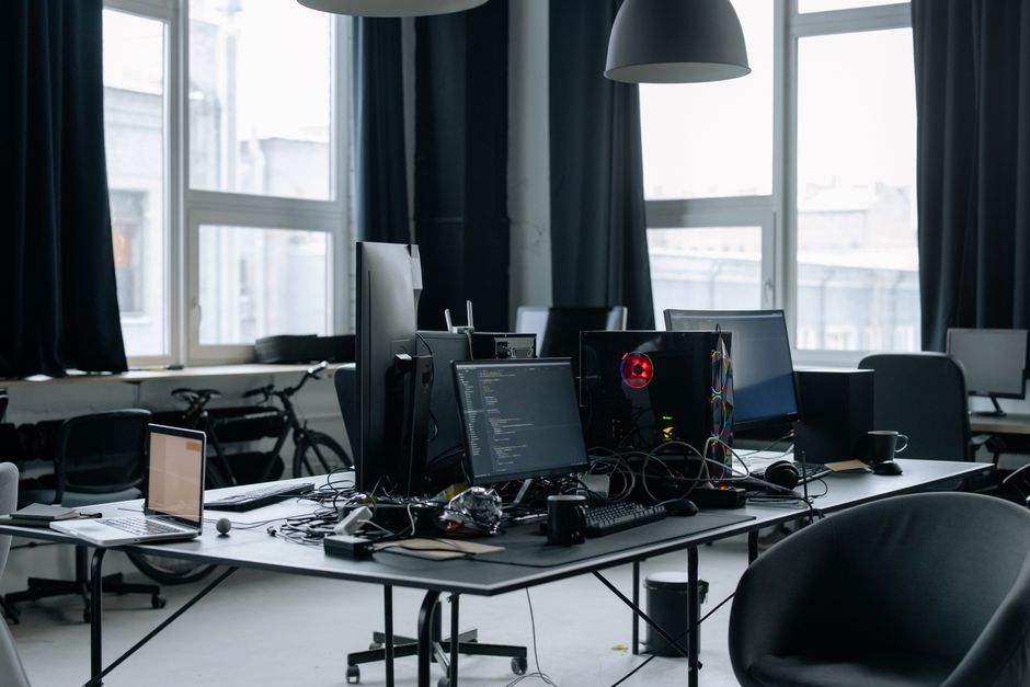 NCSoft stock analysis reference image of a game development workstation