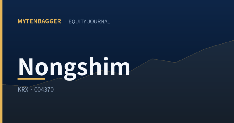 Nongshim Stock: Seven Revenue Lines, Not One Profit Line