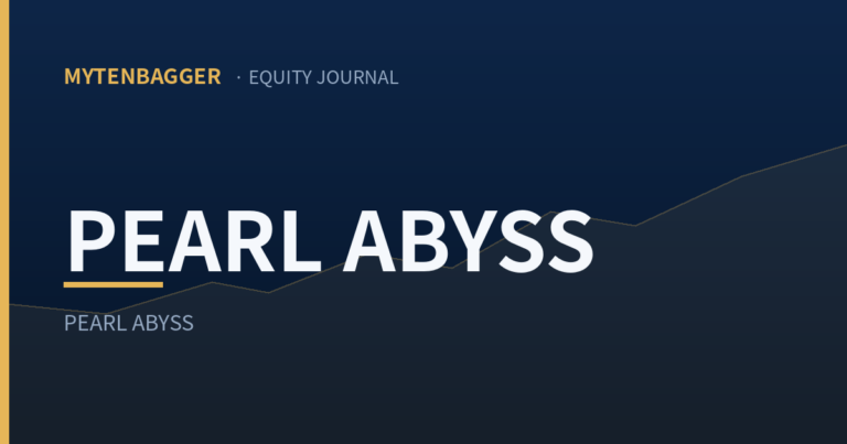Cover image for an equity journal entry on Pearl Abyss stock