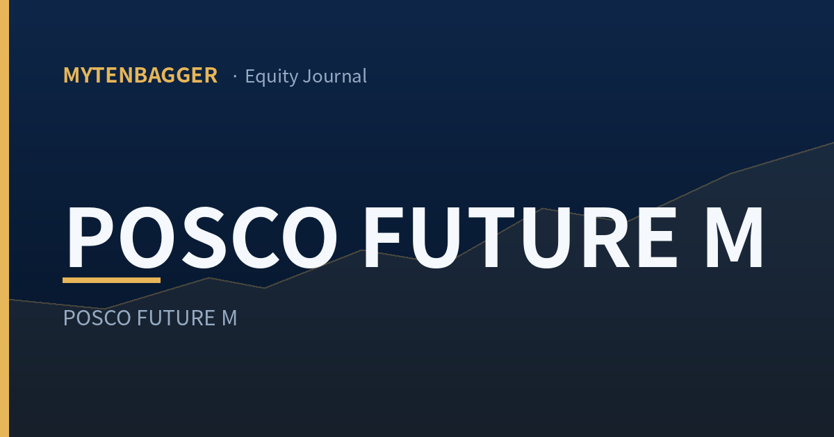 POSCO Future M stock analysis cover image