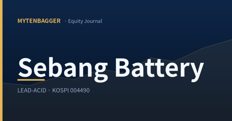 Sebang Battery Stock Funds Lithium Out of Lead Margins