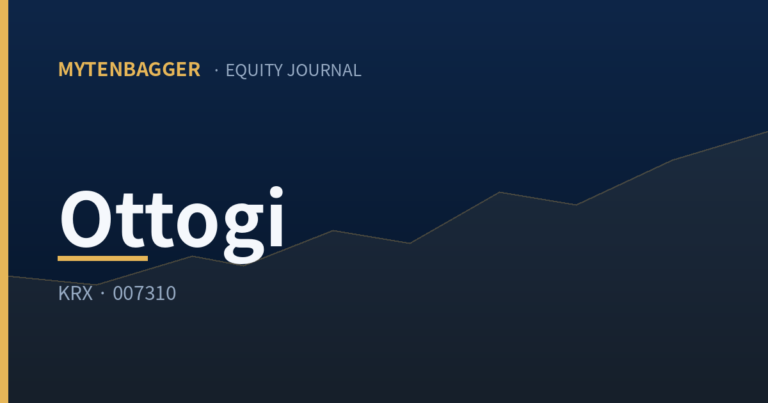 Ottogi Stock: Three Months Without a Single Analyst Note