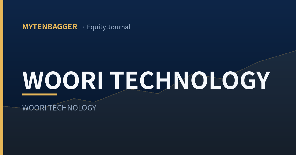 Woori Technology Stock Is Valued on Six Quarters of Loss