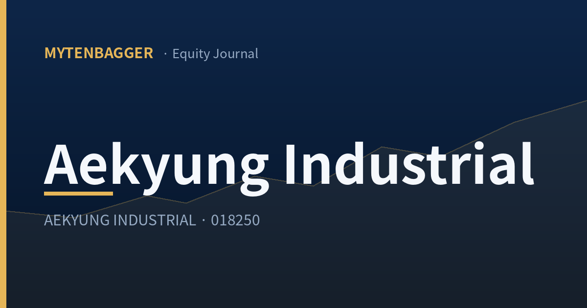 Aekyung Industrial Stock and a Quarter No Filing Prints