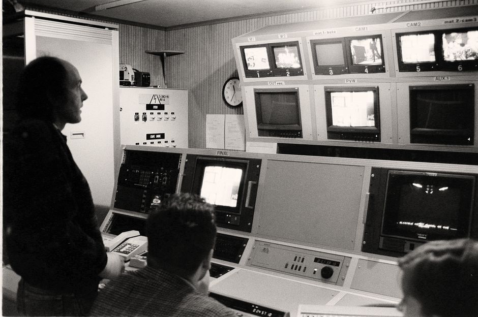 A control room wall of monitors, used in this CJ ENM stock note