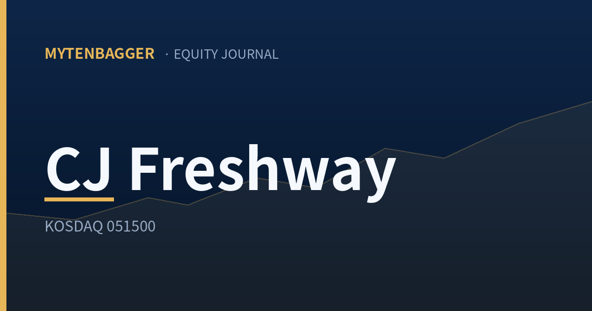 CJ Freshway stock analysis cover image