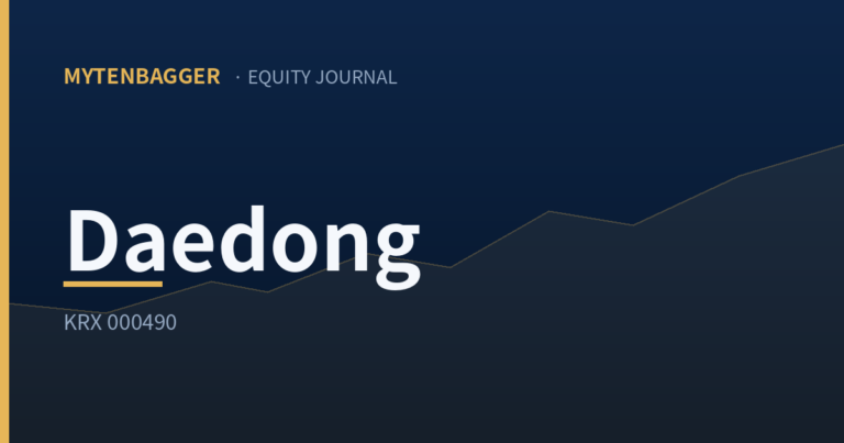 Daedong stock analysis cover image