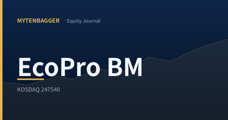 EcoPro BM stock analysis thumbnail — consolidated vs parent net profit