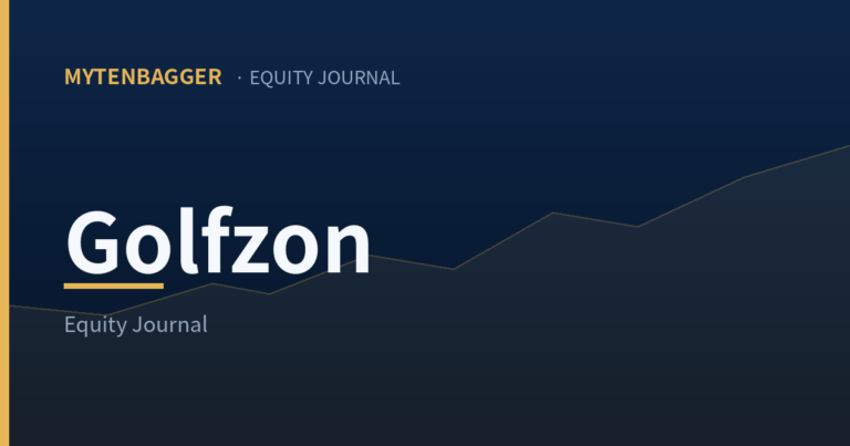 Golfzon equity journal cover image