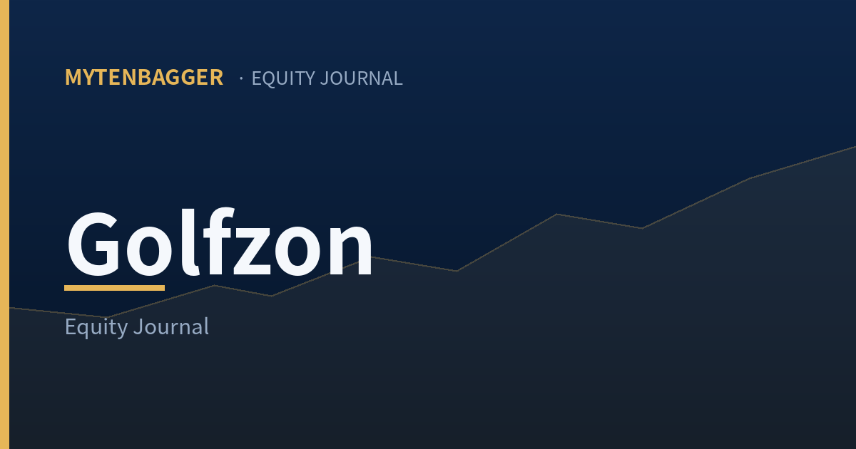 Golfzon equity journal cover image