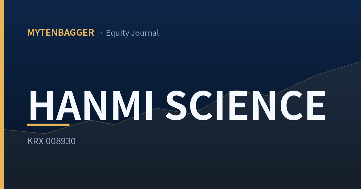Hanmi Science equity journal cover image