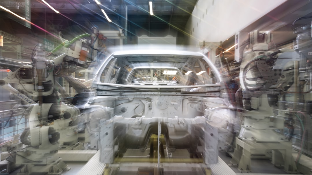 Hwashin stock context: robotic welding line joining steel car body parts