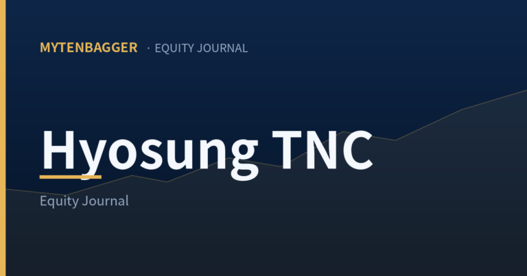 Hyosung TNC stock analysis cover