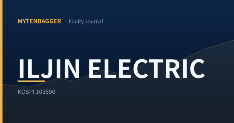 Iljin Electric stock research note cover image