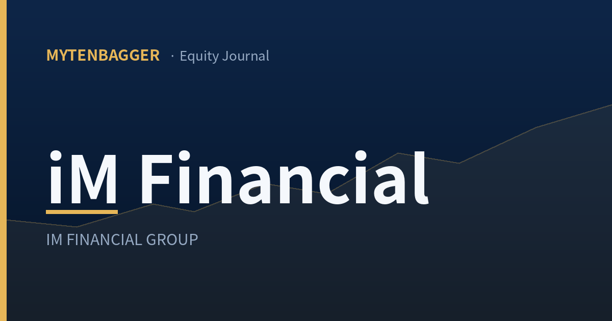 What I Added Up First at iM Financial Stock Was Interest