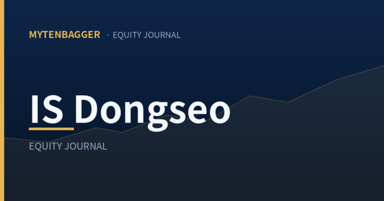 IS Dongseo Stock After a Quarter of Negative Revenue