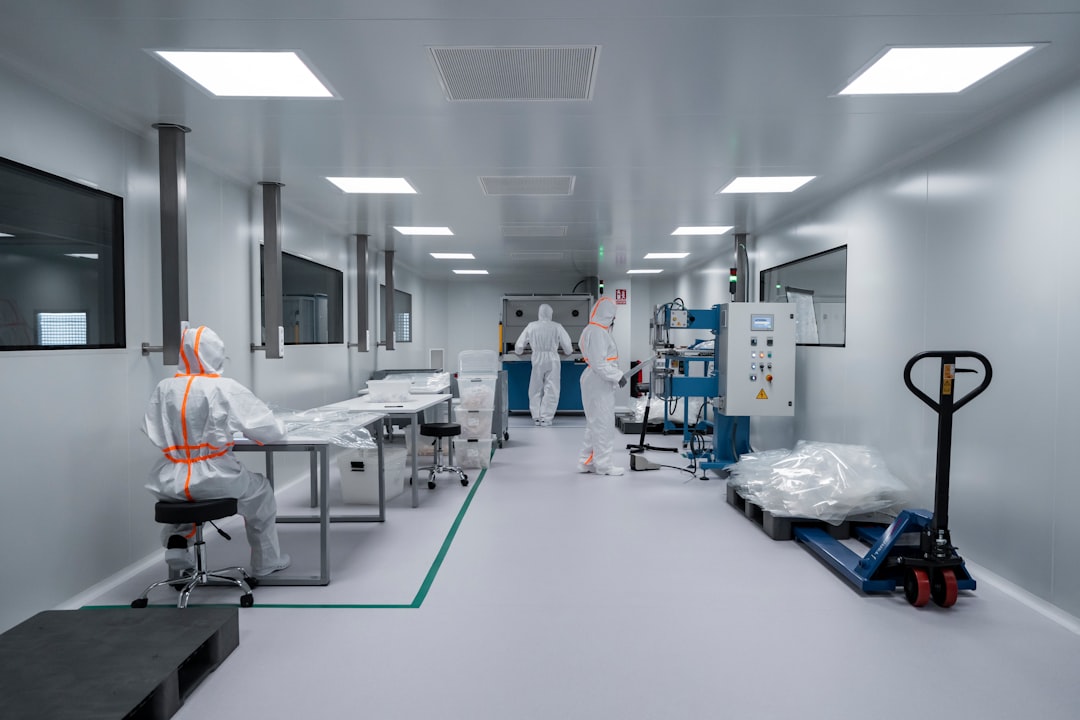 Clean room assembly line of the kind discussed in this iSENS stock analysis