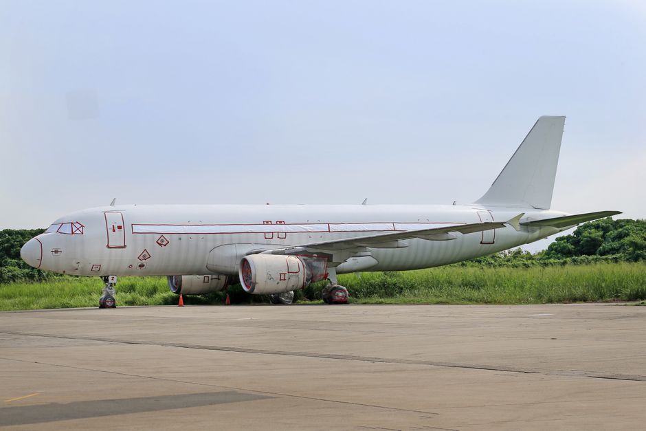 Jin Air stock analysis image of a narrow body aircraft on the apron