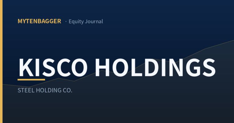 KISCO Holdings equity journal cover image