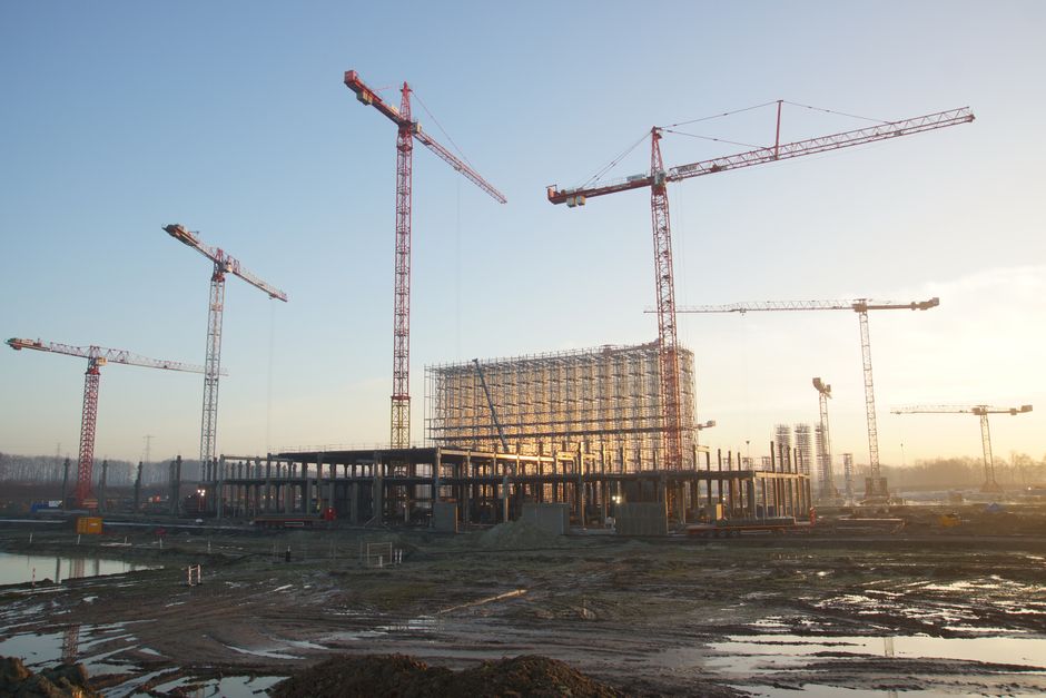 A construction site of the kind behind Kyeryong Construction stock